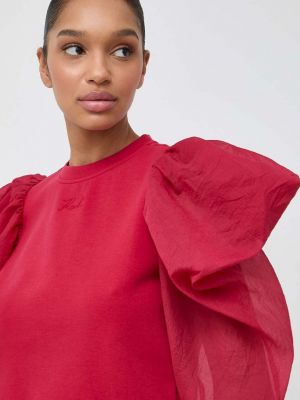 Червона однотонна блуза Karl Lagerfeld