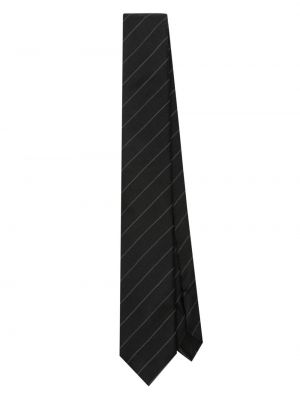 Svilena kravata Saint Laurent crna