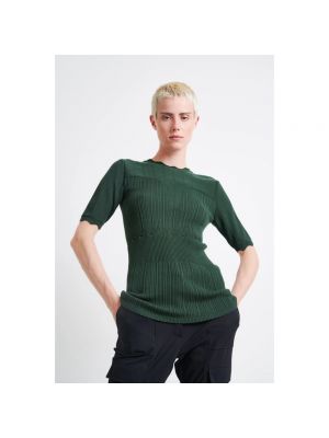 Sweter z okrągłym dekoltem Jane Lushka zielony