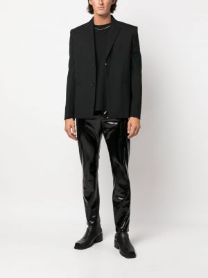 Spodnie slim fit Saint Laurent czarne
