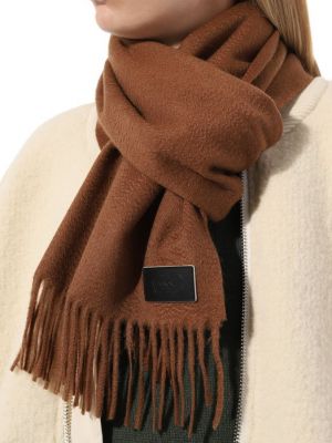 Кашемировый шарф Agnona коричневый