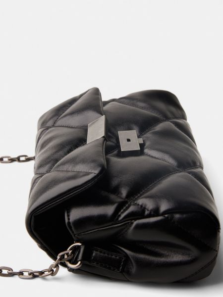 Чанта през рамо Bershka черно