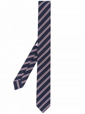 Вратовръзка на райета Thom Browne синьо