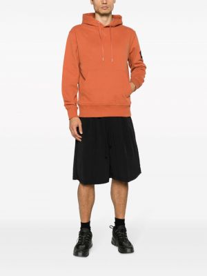 Džemperis su gobtuvu Calvin Klein Jeans oranžinė