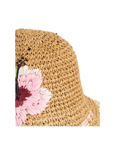 Sombrero con bordado de flores Etro marrón