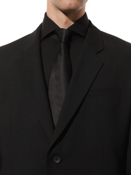 Шелковый галстук Zilli черный