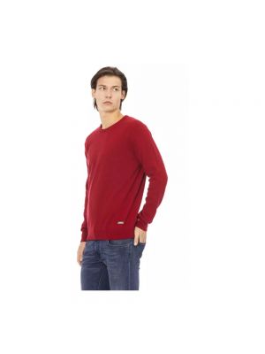 Sweter wełniany Baldinini czerwony