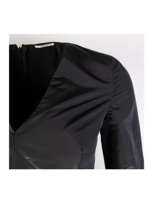 Sukienka mini z dekoltem w serek elegancka Lardini czarna
