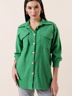 Košile s kapsami By Saygı zelená