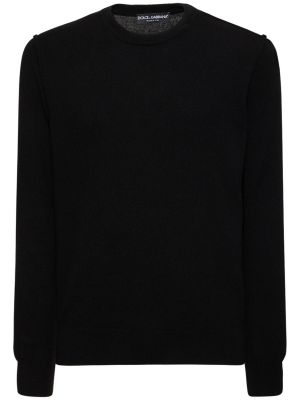 Pulover iz kašmirja Dolce & Gabbana črna