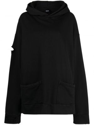 Βαμβακερός φούτερ με κουκούλα με σχέδιο We11done μαύρο