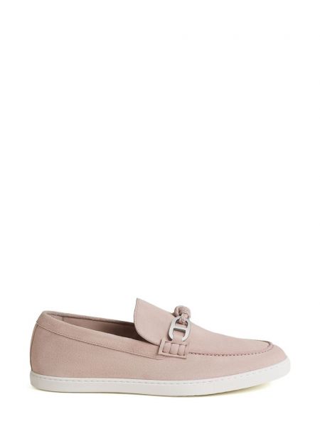 Pantofi loafer din piele de căprioară Hermès Pre-owned roz