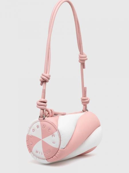 Kožená kabelka Fiorucci růžová