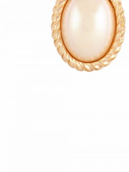 Ohrring mit perlen Christian Dior gold