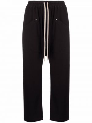 Pantalones de cintura alta Rick Owens Drkshdw negro