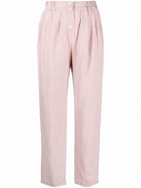 Pantalones rectos Forte Forte rosa