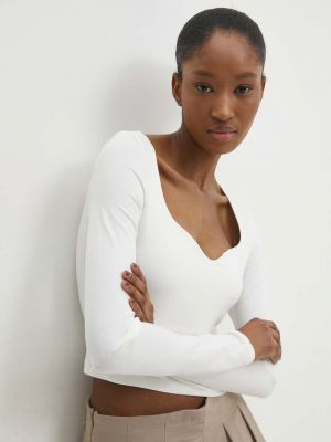 Блуза с дълъг ръкав Answear Lab бяло