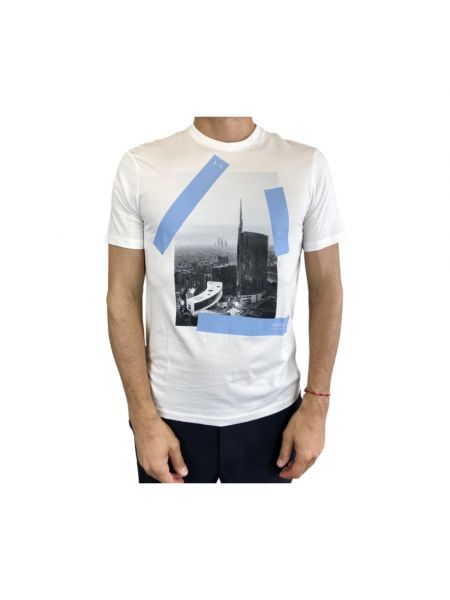 T-shirt mit kurzen ärmeln Armani Exchange weiß