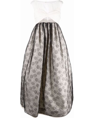 Krajkové šaty bez rukávů Maison Margiela - černá