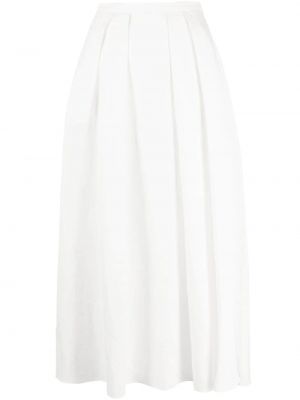 Falda de cintura alta Fabiana Filippi blanco