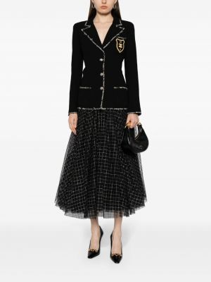 Tweed blazer Chanel Pre-owned schwarz