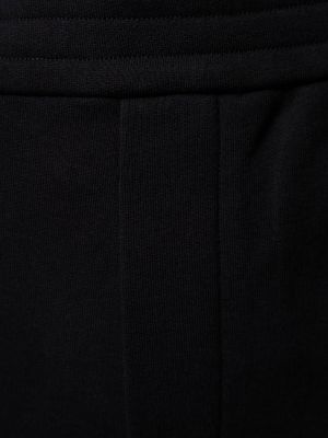 Βαμβακερό αθλητικό παντελόνι The Row μαύρο