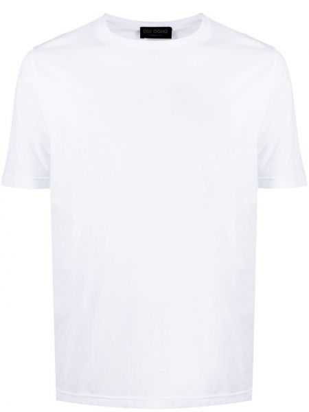 Camiseta de cuello redondo Dell'oglio blanco