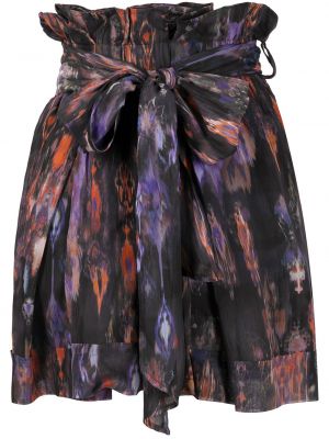 Falda con estampado con estampado abstracto Iro negro