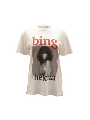 Koszulka bawełniana Anine Bing biała