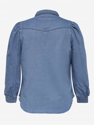 Rifľová košeľa Only Carmakoma modrá