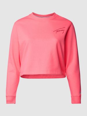 Bluza dresowa Tommy Jeans Curve różowa