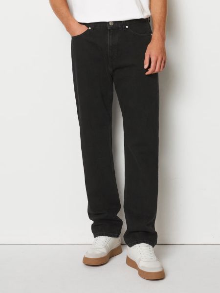 Черные хлопковые прямые джинсы Marc O'polo Denim