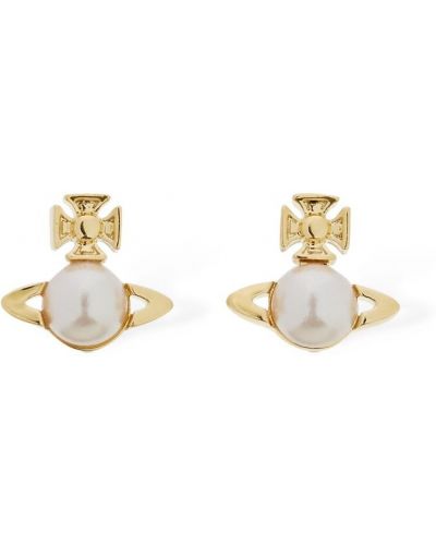 Сережки з перлами Vivienne Westwood, золоті