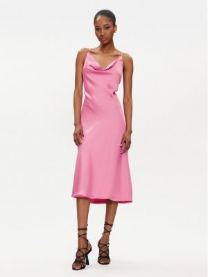 Коктейлна рокля Norma Kamali розово