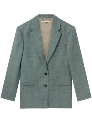 Blazer di lana con motivo a stelle Stella Mccartney verde