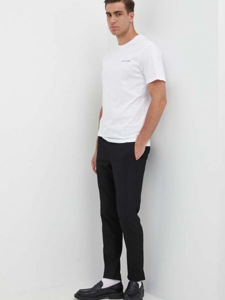 Хлопковая футболка с принтом Pepe Jeans белая