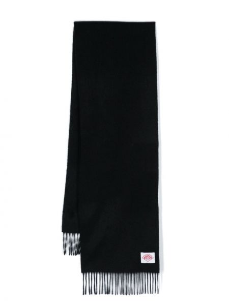 Kašmírový vlnený šál so strapcami Danton čierna