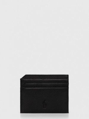 Portfel skórzany Polo Ralph Lauren czarny