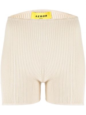 Shorts en tricot Aeron blanc