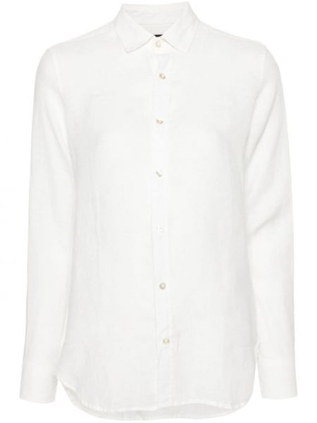 Λινό πουκάμισο Peuterey λευκό