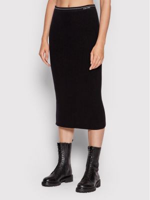 Pouzdrová sukně Calvin Klein, černá