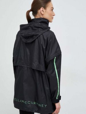Geacă de vânt oversize Adidas By Stella Mccartney negru