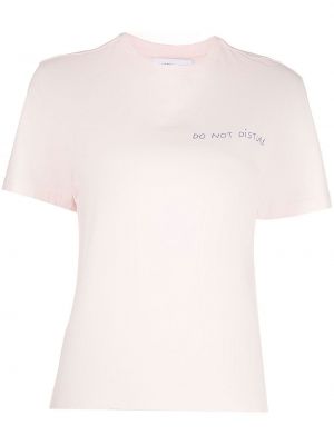 Тениска бродирана Maison Labiche розово