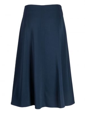 Plisované midi sukně Paul Smith modré