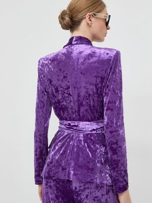 Однотонный пиджак Patrizia Pepe фиолетовый