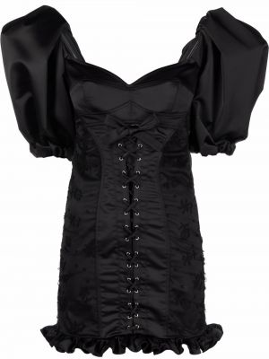Mini šaty Alessandra Rich černé
