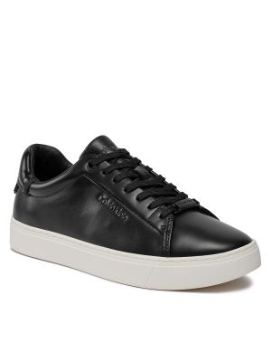 Мереживні туфлі на шнурівці Calvin Klein чорні