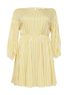 Rochie tip cămașă Guido Maria Kretschmer Curvy Collection galben