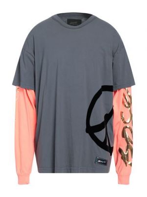 T-shirt di cotone Bossi Sportswear grigio