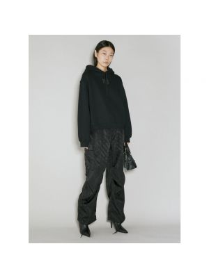 Pantalones cargo de nailon de tejido jacquard Alexander Wang negro
